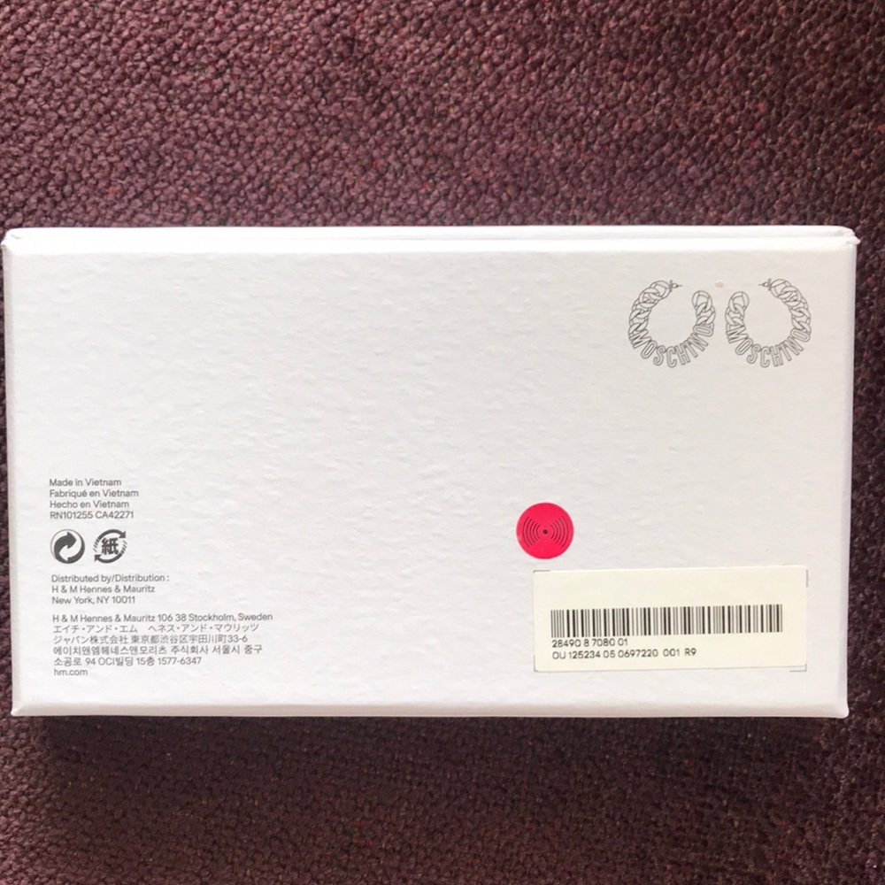 Brand new in box gold Moschino earrings - Picture 3 of 7